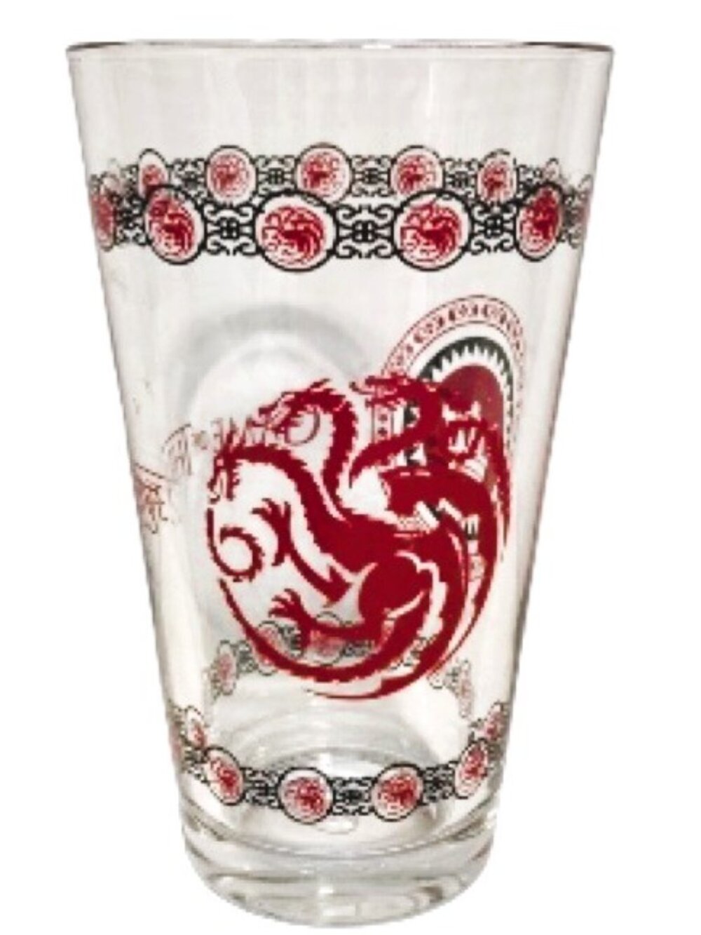 GAME OF THRONES House Targaryen Stemless Pint Glass – 16 oz – Officially License